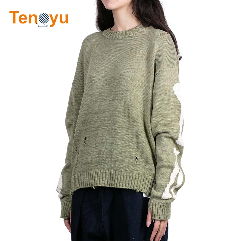 OEM/ODM High Street Casual Cotton Skeleton Sweatshirt