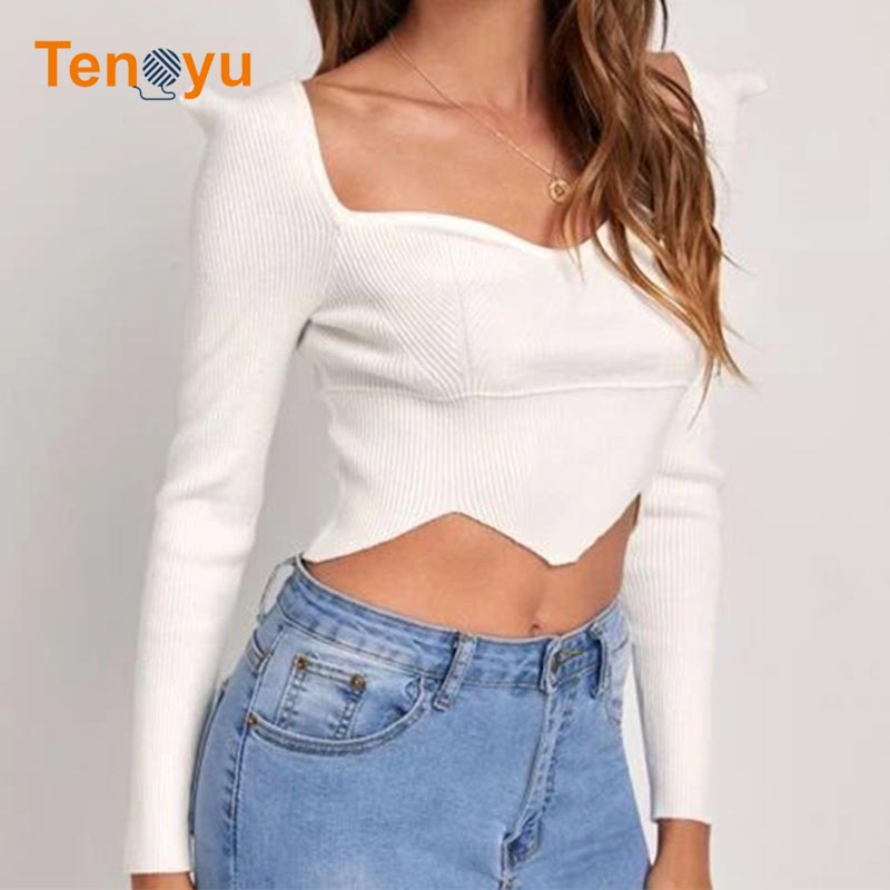 OEM/ODM Casual Sexy Cropped Sweater Manufacturer