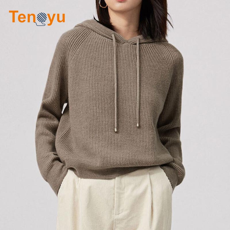 OEM/ODM 100% Cashmere Sweater Hoodie Manufacturer