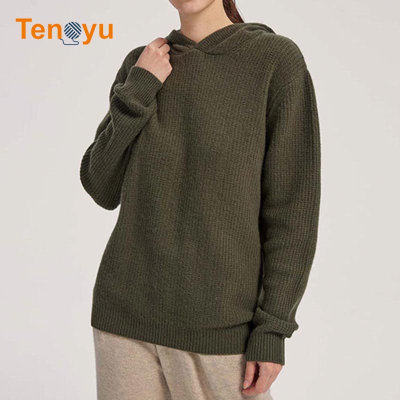 OEM/ODM Custom 100% Cotton Women Sweater Hoodie