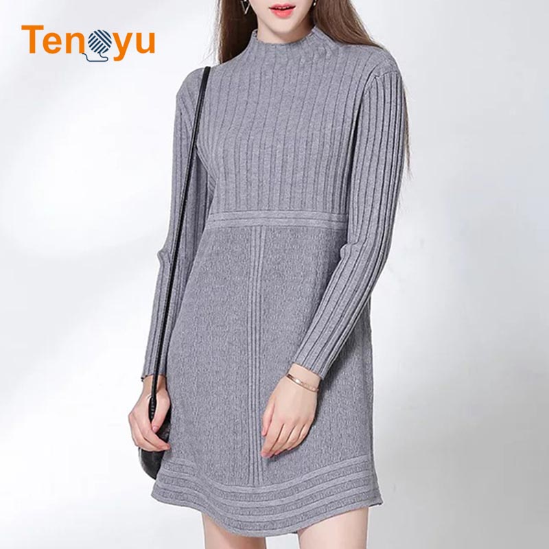 OEM/ODM Factory Customized Knitted Sweater Dress