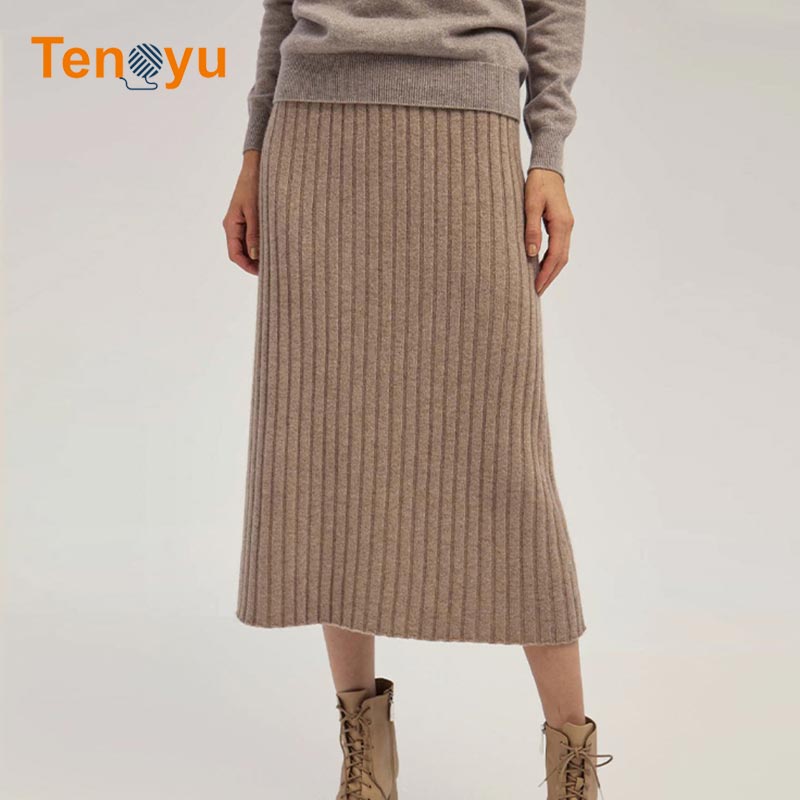 OEM/ODM Factory Custom Plus Size Knitted Women Skirt