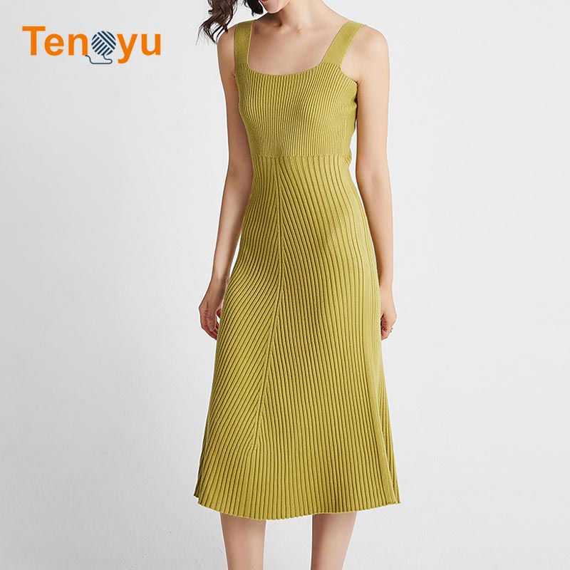 OEM/ODM Sleeveless Fashion Women Sweater Dress