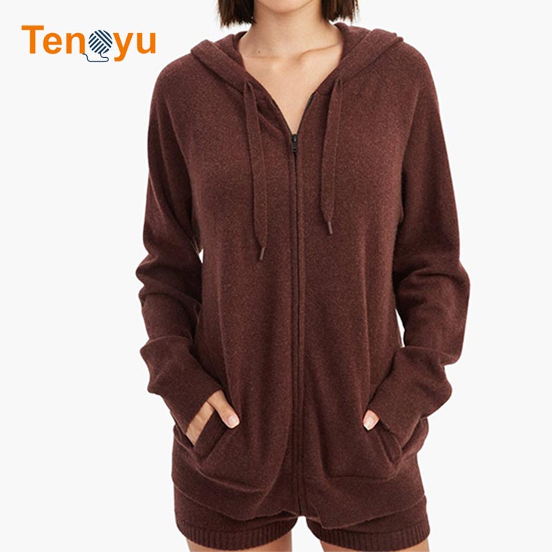 OEM/ODM Custom Wool Sweater Zip Hoodie Manufacturer