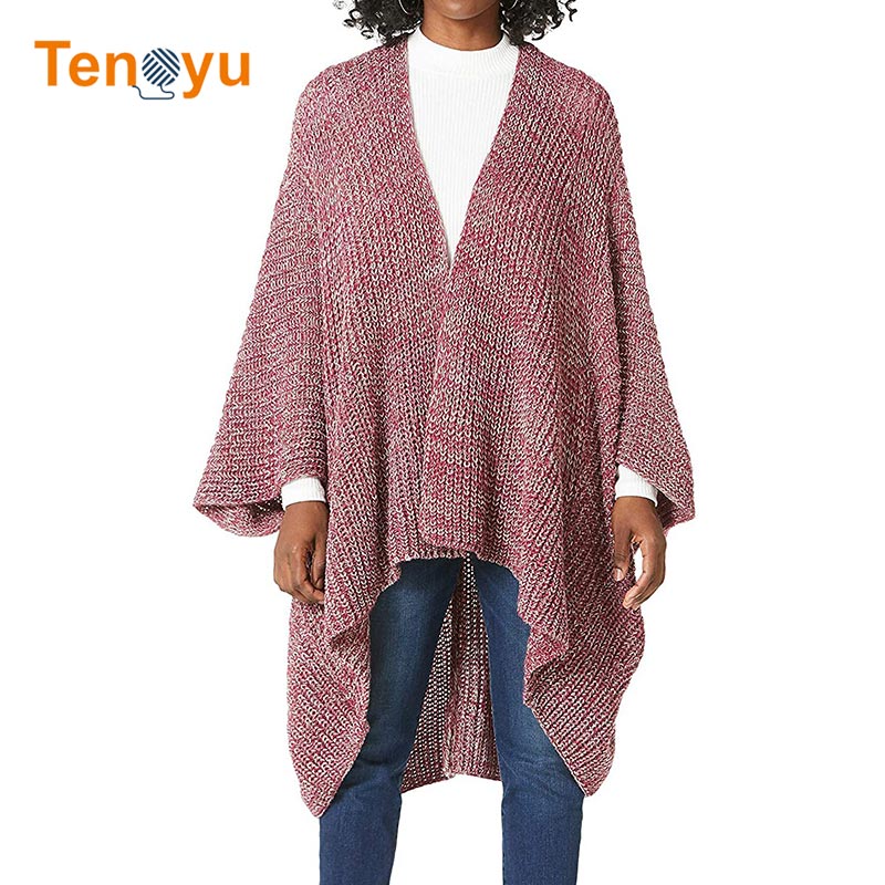 OEM/ODM Loose Plus Size Long Ladies Cardigan Sweater