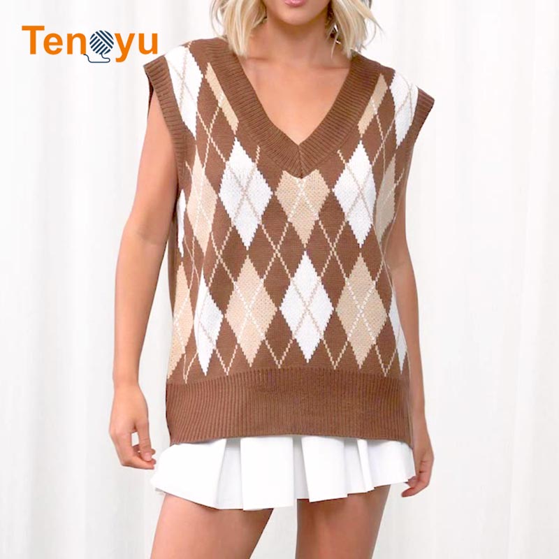 OEM/ODM Knit Vest Sleeveless Sweater Manufacturer