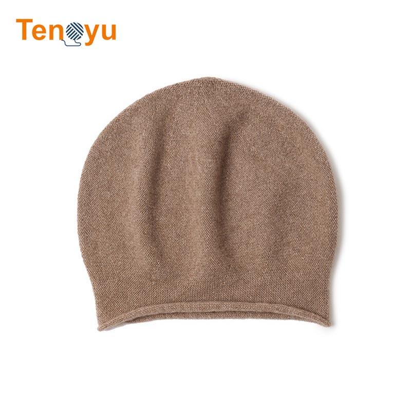 OEM/ODM Custom 100% Cashmere Wool Knit Beanie Hat