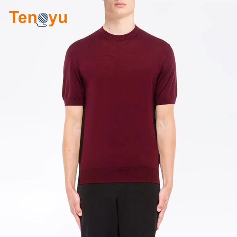 OEM/ODM Short Sleeve Skinny Knitted Men Sweater