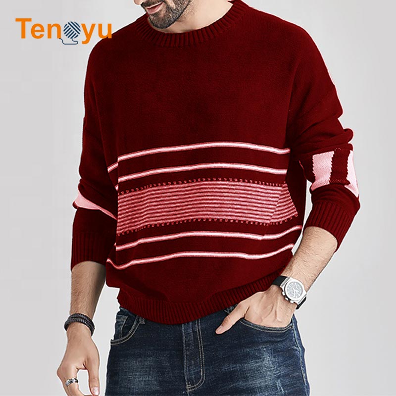 OEM/ODM New Design Jacquard Custom Sweaters Men