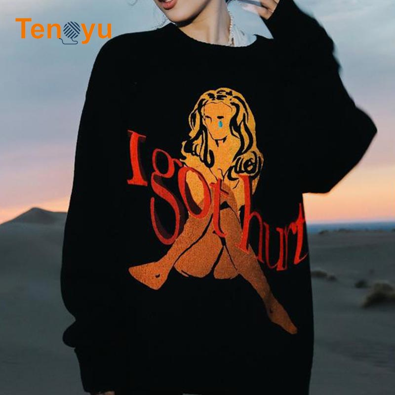 OEM/ODM Custom Jacquard Printing Pullover Sweater