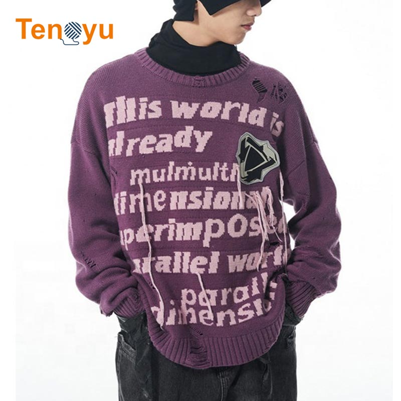 OEM/ODM Wholesale Custom Men Streetwear Sweater