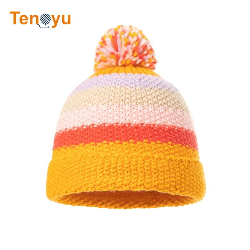 OEM/ODM Custom Multicolor Wool Knitted Beanie Hat