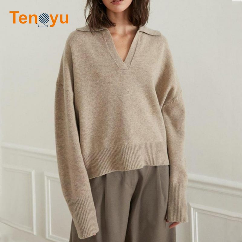 OEM/ODM Factory Custom Knitted Women's Sweater