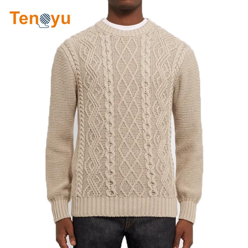 OEM/ODM Custom Logo Breathable Knitted Men Sweater