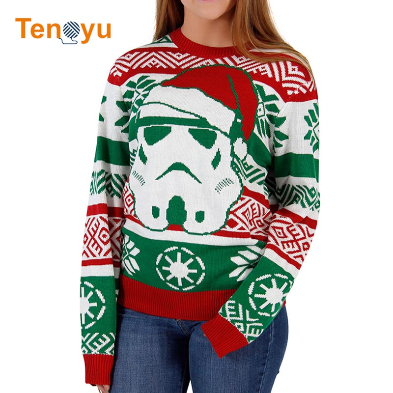 OEM/ODM Custom Jacquard Couple Christmas Sweater