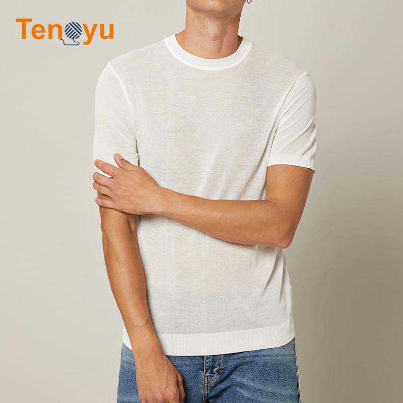 OEM/ODM Custom Summer Short Sleeve Knit Sweater