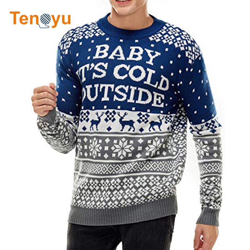 OEM/ODM Custom Knitted Couple Christmas Sweater