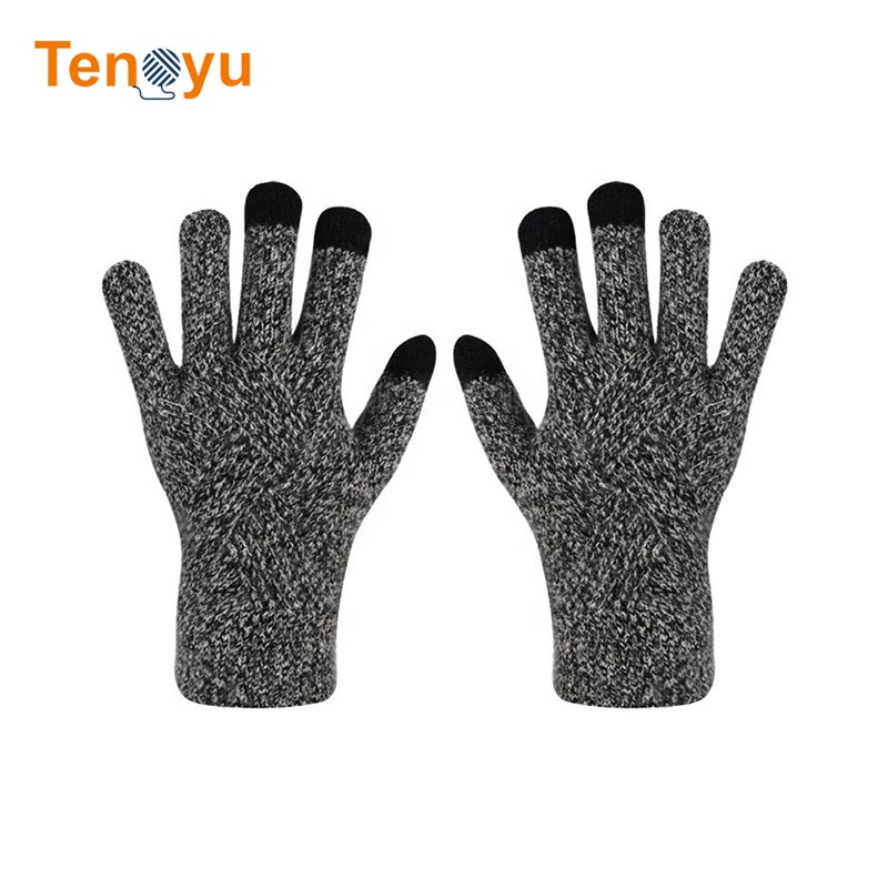 OEM/ODM Winter Wool And Cashmere Warm Knit Gloves