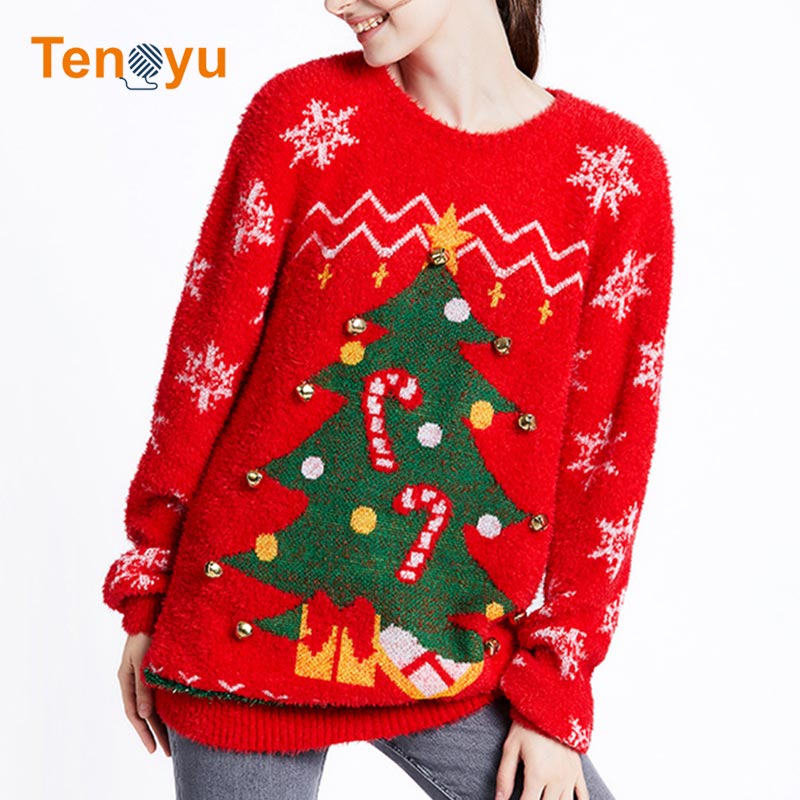 OEM/ODM Factory Custom Winter Women Christmas Sweater