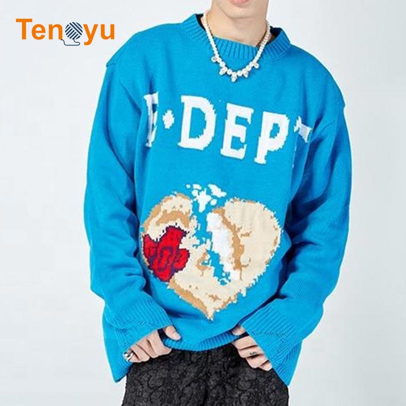 OEM/ODM Custom Streetwear Casual Men Knit Sweater