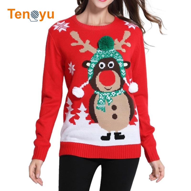 OEM/ODM Winter Plus Size Christmas Women Sweater